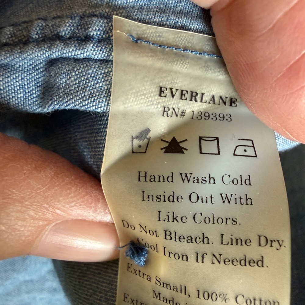 Everlane denim shirtdress XS - Picture 6 of 8